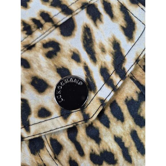 Longchamp Animal Print Zip Shirt Jacket Cotton NWOT Authentic M/L - Picture 4 of 8